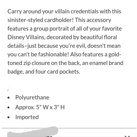 NWT Disney Villains mini backpack and cardholder - Picture 9 of 16